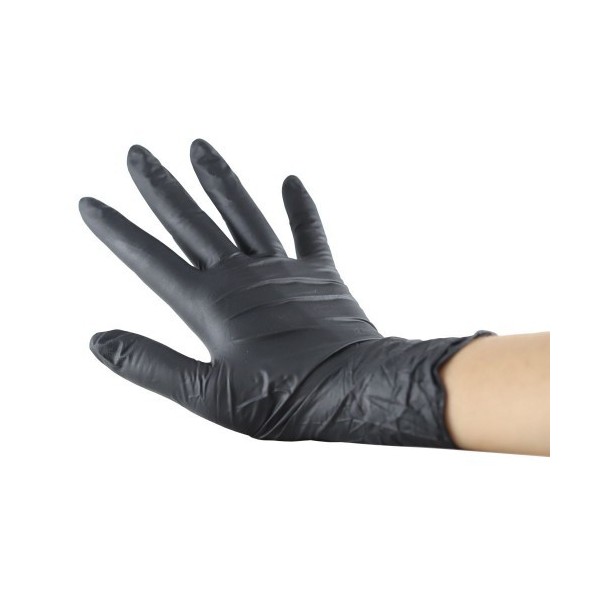 GUANTES DE NITRILO NEGROS