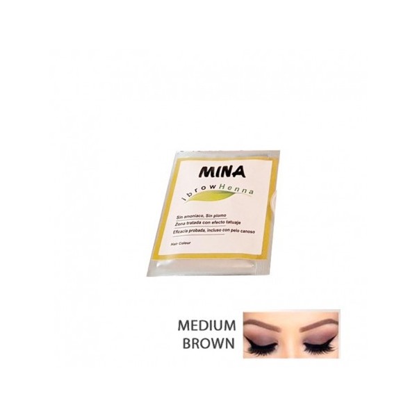 Henna para cejas Mina Medium Brown