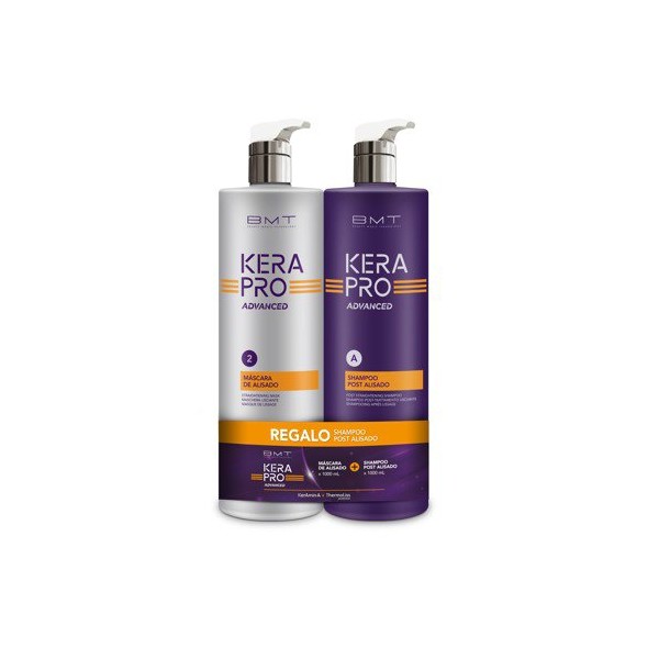 Pack Ahorro Mascara de Alisado+Champú Post KERAPRO Advanced 1000ml
